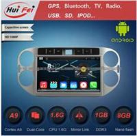 Android 10.1 Inch Car Dvd Player For Tiguan 2013-2014 With BT,Radio,DVD,IPOD Function,1024 * 600 Pixel