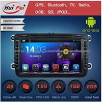 HuiFei Android 4.2.2 Car Radio With Mirror Link Capacitive Touch Screen Multipoint Support OBD2