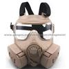 NEW Double Gas Mask Protection Filter Chemical Gas Respirator Face Mask Black/Green/Tan