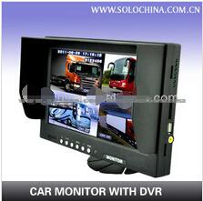 9 Inch LCD Monitor Built-In Quad Screen Car DVR