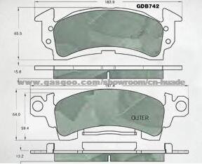 Brake Pad HD-CHE52/HD-CHE520/HD-CHE527