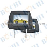 7-Inch Car DVD Player With 1 Way Audio Input Headerest Car DVD Player