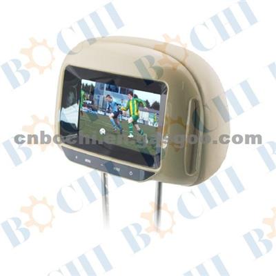 7 Inches TFT-LCD Video System With Touch Button Function Car Headrest Dvd Player