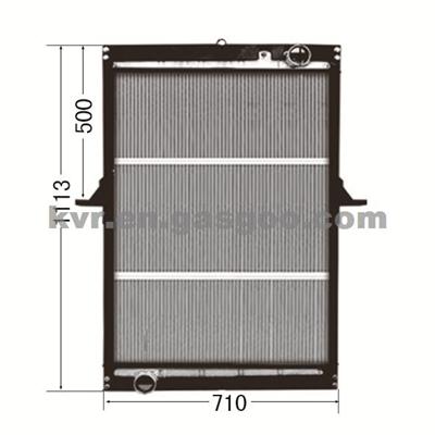 High Cooling Efficiency Heavy Duty Radiator FOR AUMAN TRUCK RADIATOR OEM 1425313106001