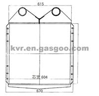 Aluminium Alloy Universal Intercooler For AUMAN TRUCK INTERCOOLER OEM 1110811980035