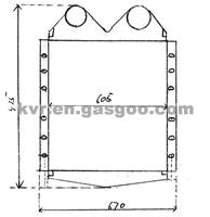 Auto Aluminum Intercooler For AUMAN TRUCK INTERCOOLER OEM 1118311934845