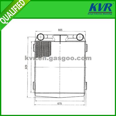 Plate Bar Charge Air Cooler For HUALING TRUCK INTERCOOLERS OEM 1119A18D-010