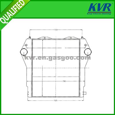 All Aluminium Charge Air Cooler For FAW TRUCK INTERCOOLERS OEM 1119010-50A