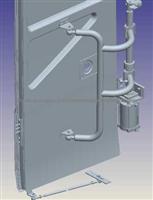 Pneumatic Lift Lock Rotary Door System