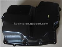 Ford Engine Oil Pan Steel Black Paint Aftermarket Replacement With Part OEM Number Is 7H106675AA H36DA