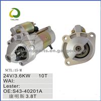 High Quality Rebuilt Auto Starter For OEM: S43-40201A