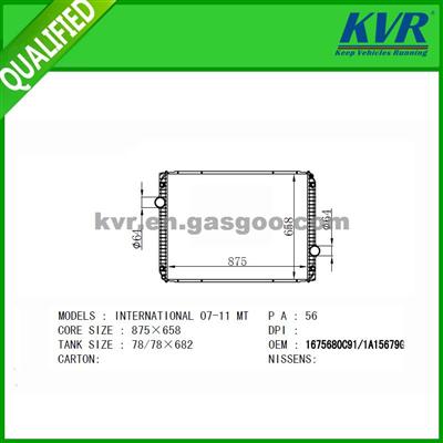 Truck Radiator FOR INTERNATION 07--11 OEM 1675680C91-1A15679G