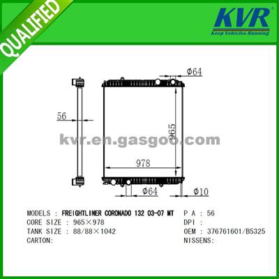 Truck Radiator FOR FREIGHTLING CORONADO 132 03--07 OEM 376761601-2003062615805