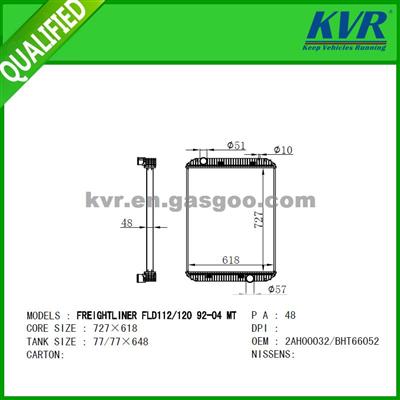 Truck Radiator FOR FREIGHTLINER FLD112-120 92--04 OEM 1AH00068S-310021T-2AH00032