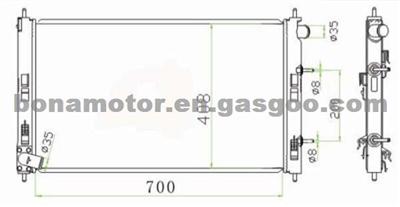 Auto Cooling Parts For MITSUBISH LANCER 2012 MN156092 Radiator