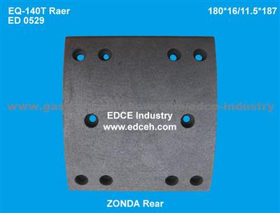 Brake Lining EQ-140T Raer