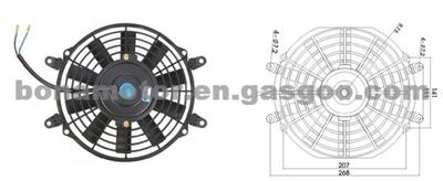 Cooling Parts 9 Inches L Uinversal Cooling Fan