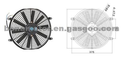 Cooling Parts 14 Inches L Uinversal Cooling Fan
