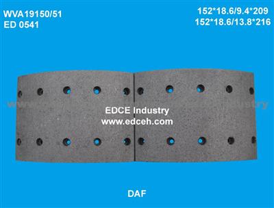 Brake Lining WVA19150/51