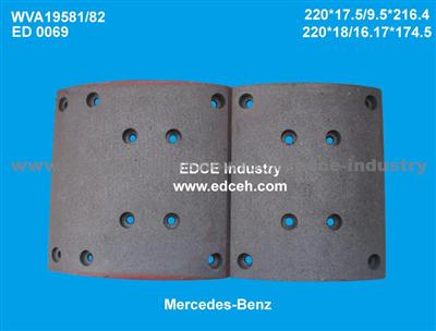 Brake Lining WVA19581/82