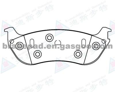 Brake Pad For D690 F6AZ-2200AA FORD