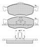 Ford Brake Pad 93BB-2K021-EB