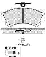 MITSUBISHI PROTON VOLVO Brake Pad PW890078 / 4544200920/ 3345670