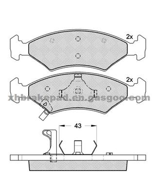 KIA MOTORS--0K20A-33-23Z Brake Pad