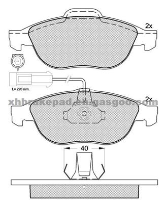 ALFA ROMEO Brake Pad 0060 717 131 44