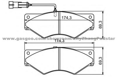 Truck brake pads WVA29001