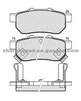 ACURA / HONDA Brake Pad 43022-S04-E01/ 43022-S04-000