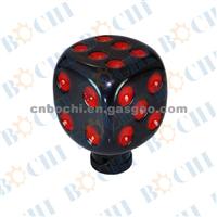 Colorful Dice Crafts Resin Material Gear Shift Knobs For Universal Car