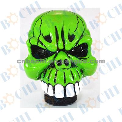 Suprised Skull Gear Shift Knobs With Crafts Resin Material For Universal Car