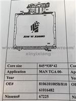 Man Tga Radiator 81061016482