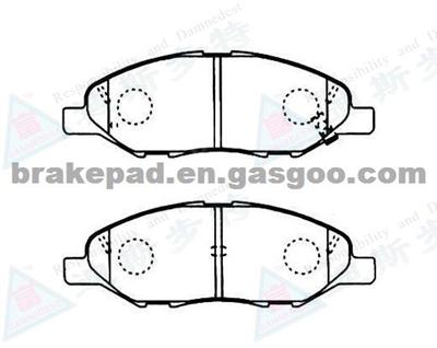 Less Metal Brake Pad For NISSAN NOTE (E11) D1345-8456(OE:AY040-NS110)