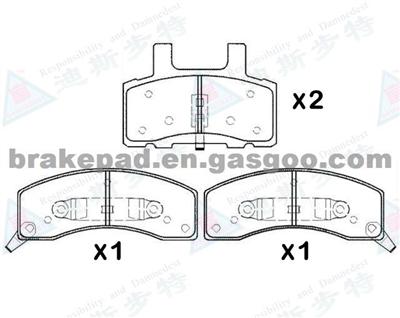 Less Metal Brake Pads For CADILLAC ESCALADE D370-7260 OE:12321431