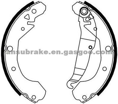 Q235 Steel Parking/ Emergency / Brake Shoe - 96298282 - Daewoo Leganza/Nubira