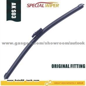 Special Flat Wiper Blade For Vehicle With Ptb Type Arm