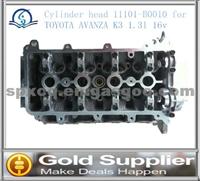 Brand New Cylinder Head 11101-B0010 For TOYOTA AVANZA K3 1.3l 16v With High Quality And Most Competitive Price