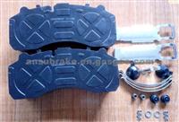 Chinese Semi-Metallic Fine Steel Brake Plate Brake Pad Disc Set OEM 2992348 For DAF Scania