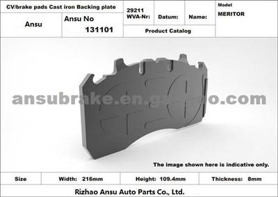 Auto Car Brake Plate WVA 29211 Casting Iron Backing Plate For Meritor