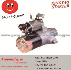 0.8kw 12V Auto Starter Motor For Honda (428000-3390)