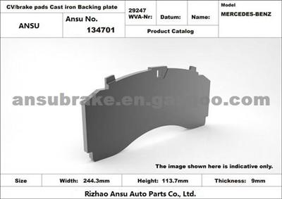 HTML ECER90 TS16969 Certificated Casting Iron Truck And Trailer Brake Backing Plate WVA 29247 For Mercedes-Benz