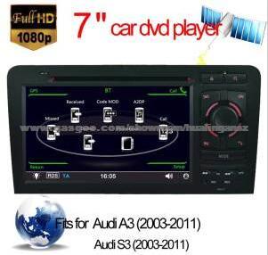 Special Car DVD GPS For Audi A3 Audi S3 Navigation With Bluetooth/Radio/RDS/TV/Can Bus/USB/IPod/HD Touchscreen Function (HL-8796GB)