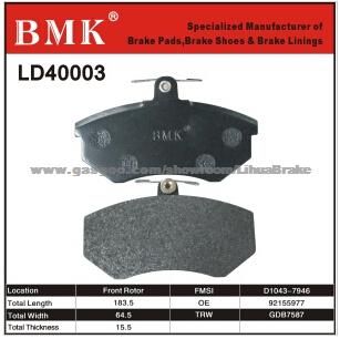 Adanced Quality Brake Pad For Audi