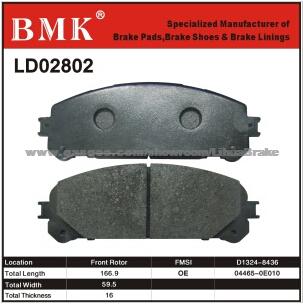 Adanced Quality Brake Pad (LD02802)