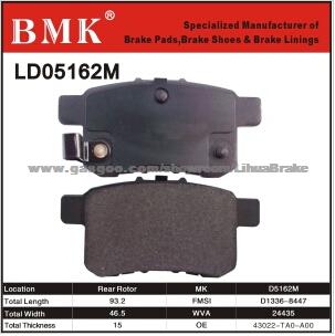 Environment Friendly Brake Pad (D5162M)