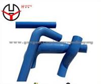 Automotive Adapter Bonnet Blue Silicone Rubber Air Hose For Auto