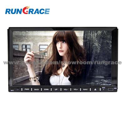 Rungrace 7-Inch 2 Din TFT Screen In-Dash Car DVD Player With Bluetooth,RDS,ATV RL-202DNAR03