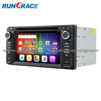 Rungrace 6.2 Inch 2 Din TFT Screen In-Dash Car DVD Player For Toyota With Bluetooth,RDS,ATV